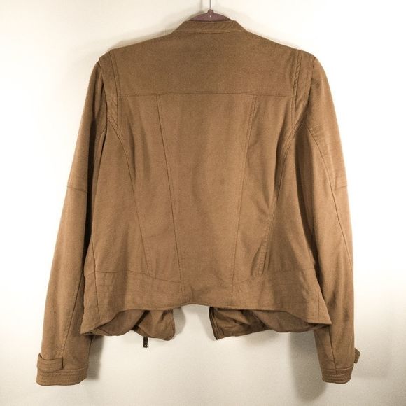NWOT Odyn Faux Suede Jacket Woman's Size - Picture 4 of 4